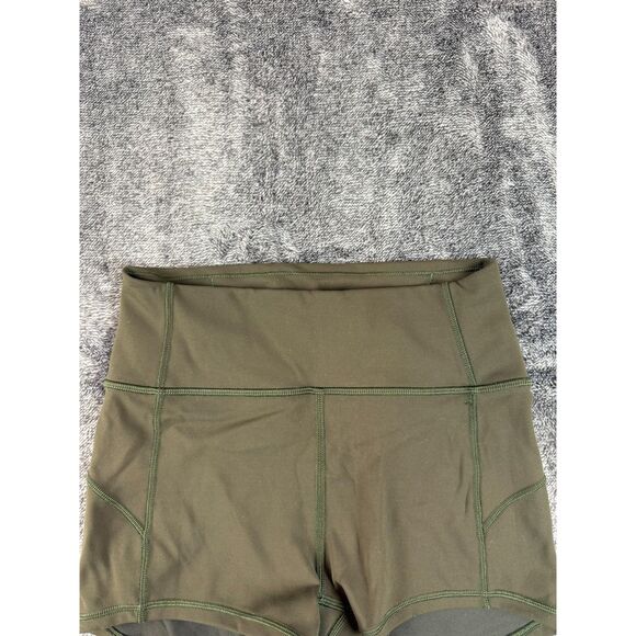 Lululemon In Movement Everlux Short 2.5" Inseam 4 High Rise Dark Olive W7ARMS - Picture 2 of 9